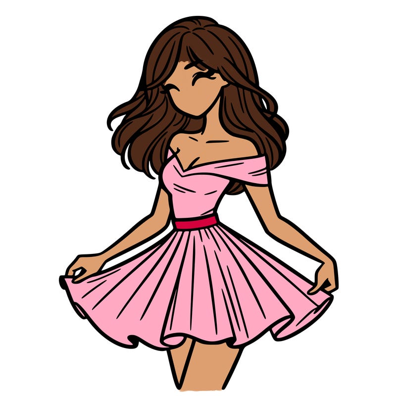 woman in skirt
