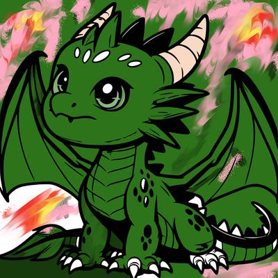 fierce baby night dragon