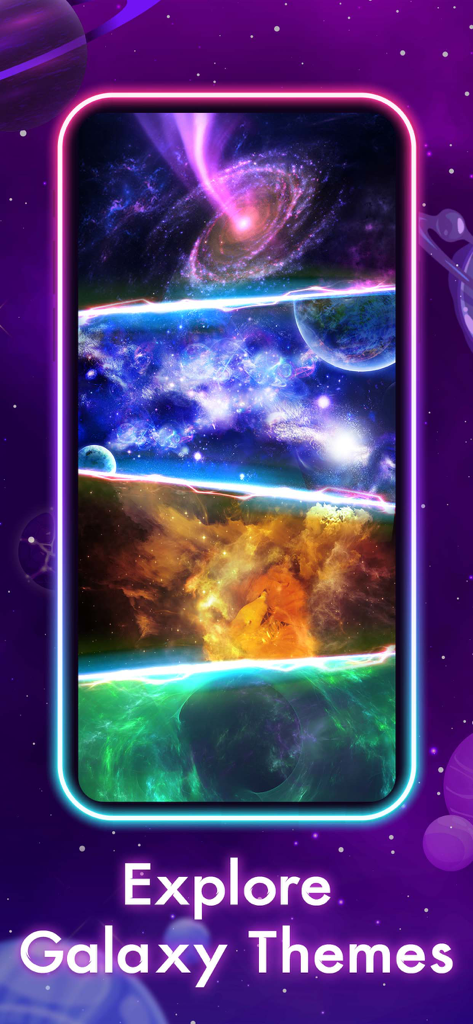 Dancing Road Color Match & Hop - Cuatro vibrantes fondos temáticos de galaxias y el espacio para el juego musical Dancing Road