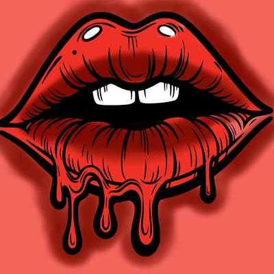 lips that look realistic and drip