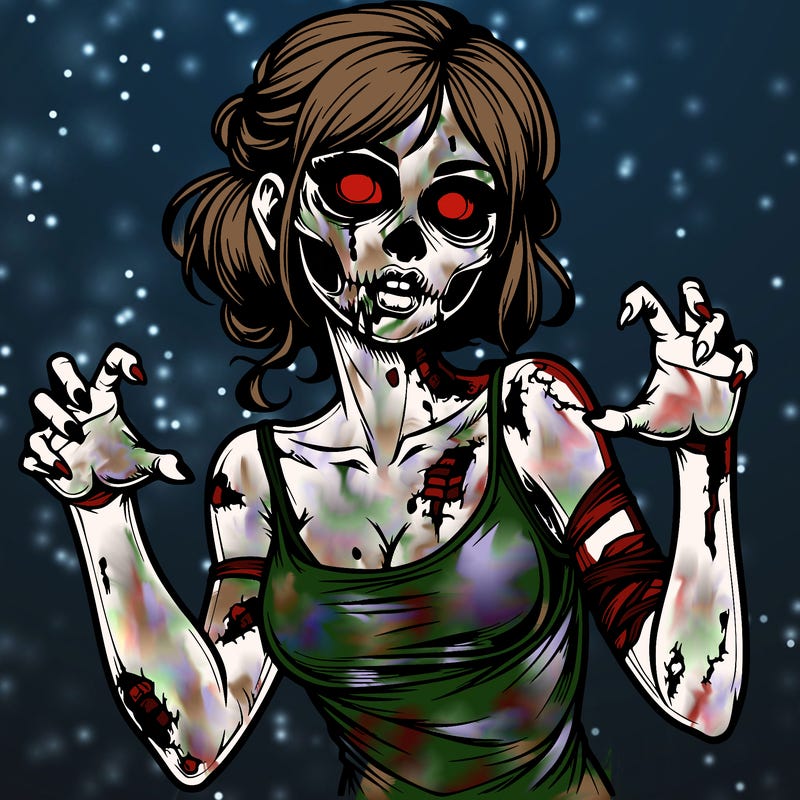 realistic zombie girl
