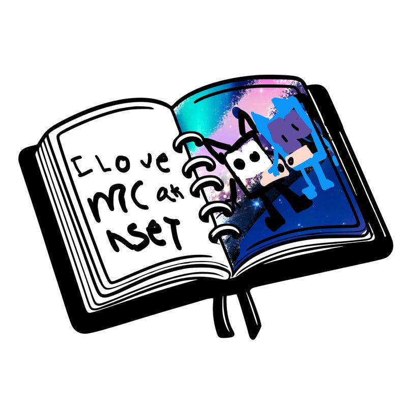 open note book blank