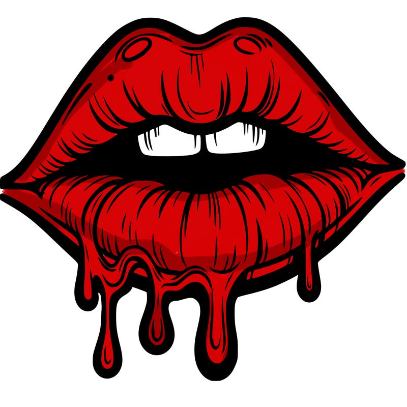 lips that look realistic and drip
