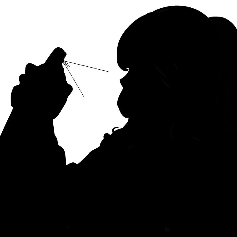 a realistic girl spray, painting