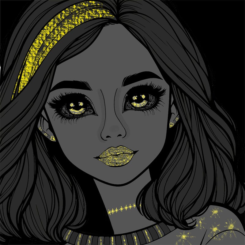 realistic girl whith cute eyes