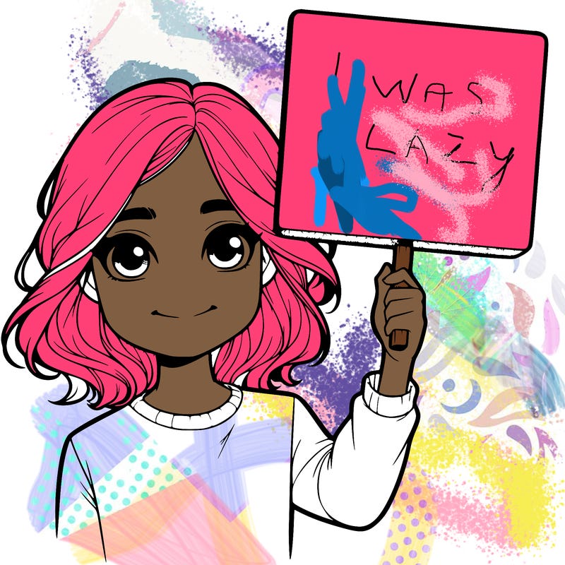 realistic girl holding up a sign