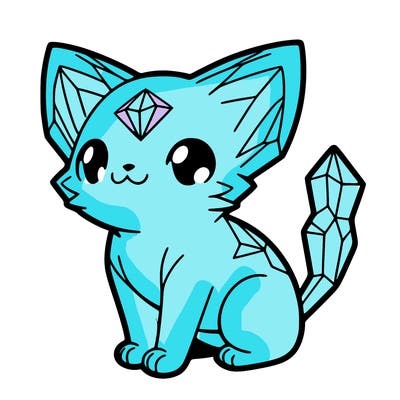 crystal kitten