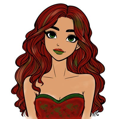 realistic and pretty girl