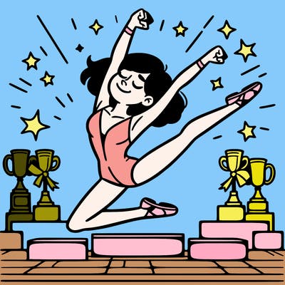 dancer winning in a competition
