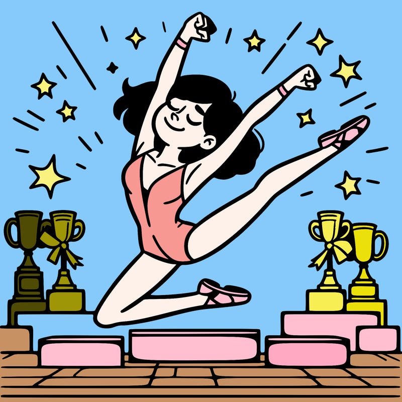 dancer winning in a competition