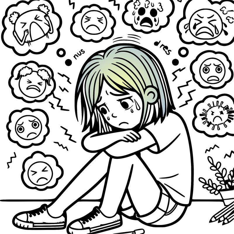 girl struggling with anxiety