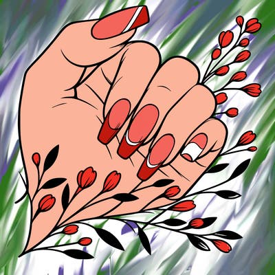 nails with french tip