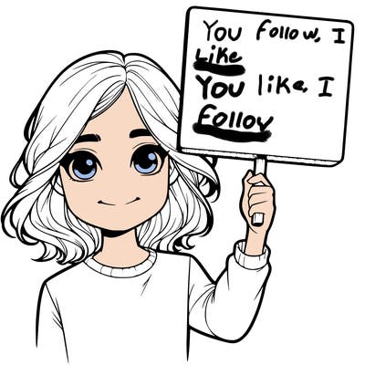 realistic girl holding up a sign