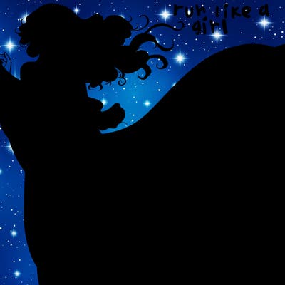 realistic woman in dress flowing the the wind