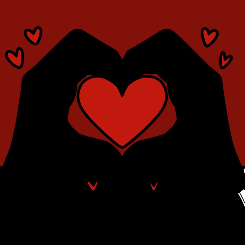 two hands making a heart