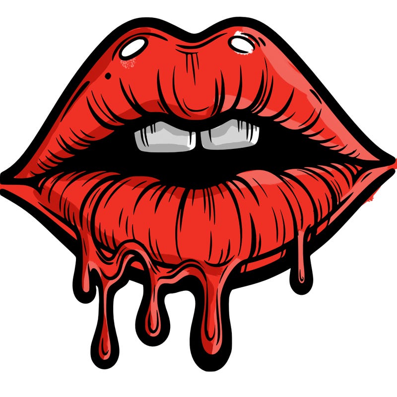 lips that look realistic and drip