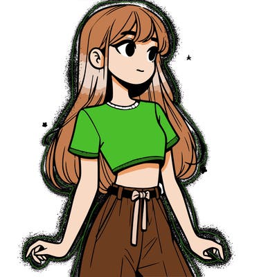 girl in a cute crop top