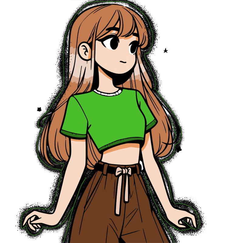 girl in a cute crop top