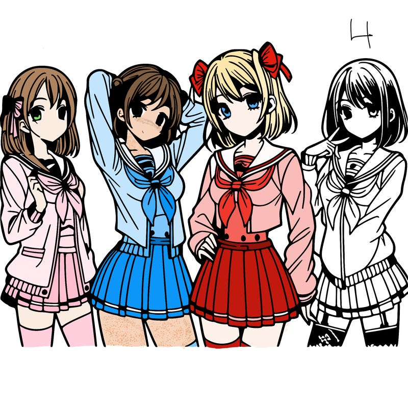 manga girls