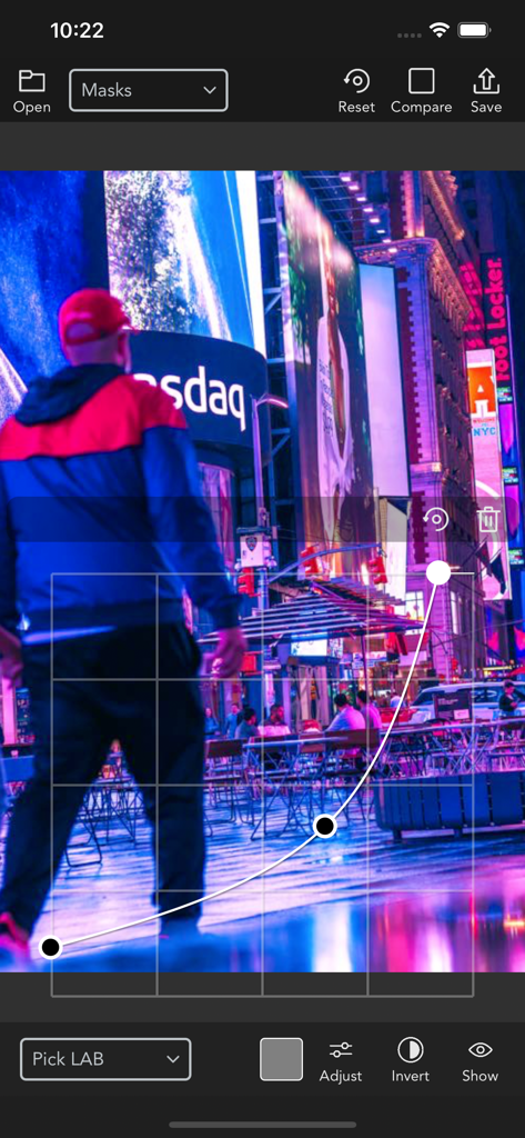 VideoLUT - モバイルデバイス上のVideoLUTアプリでLABカーブを使用したプロフェッショナルカラーグレーディング。