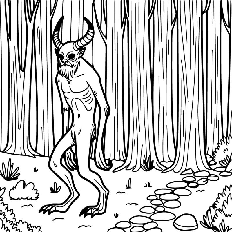 wendigo in the woods