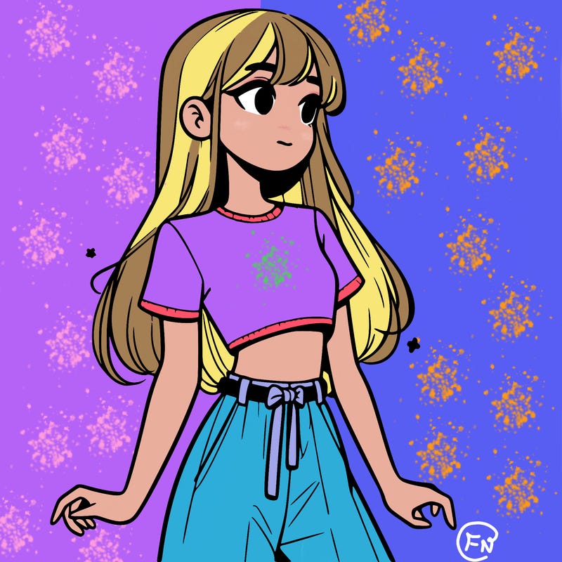 girl in a cute crop top