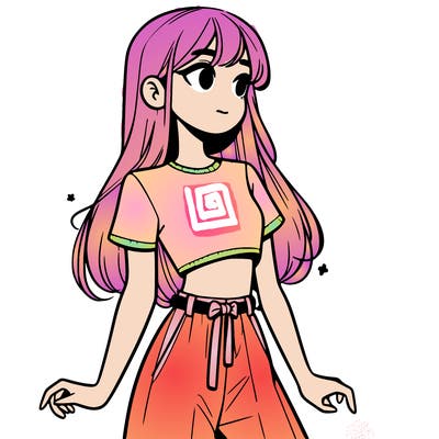 girl in a cute crop top