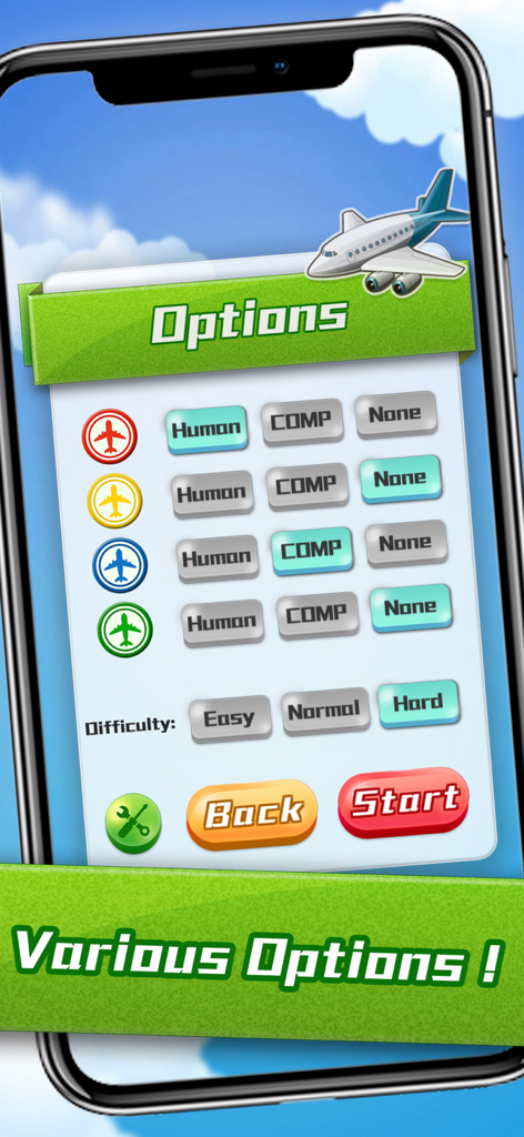 Battle Ludo Online - Battle Ludo Online game options screen for player selection and difficulty settings