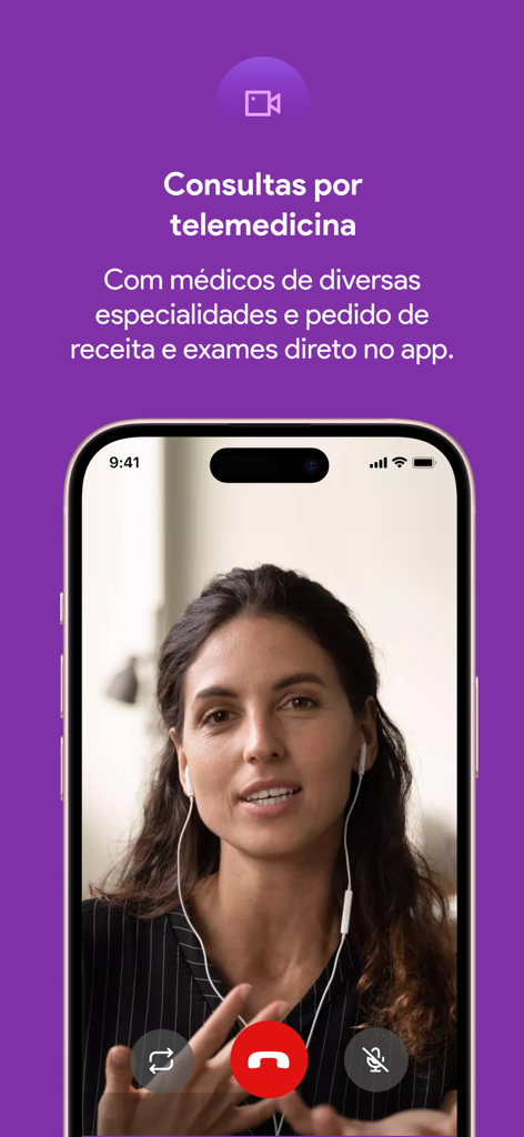 Clude - Consultazione video di telemedicina con un medico sull'app Clude