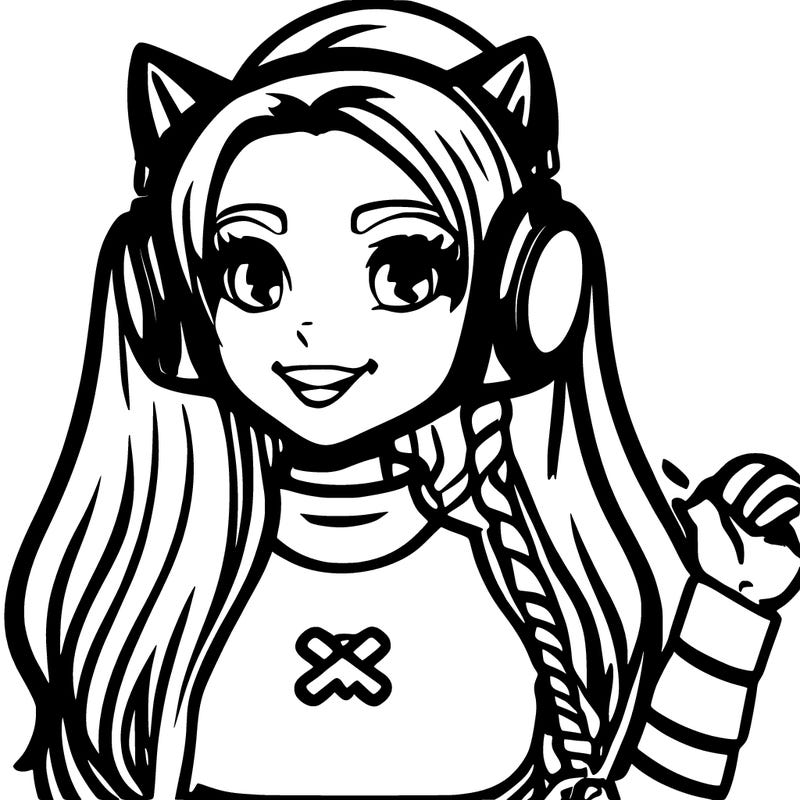 gamer cat girl