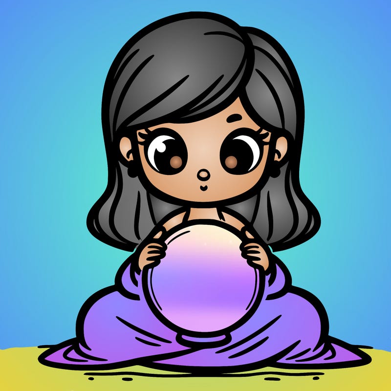 girl with a glowing orb