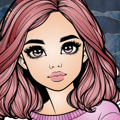 realistic girl whith cute eyes