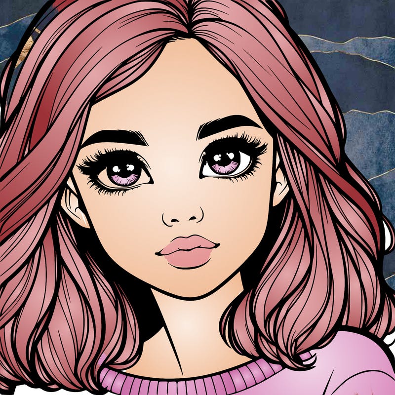 realistic girl whith cute eyes