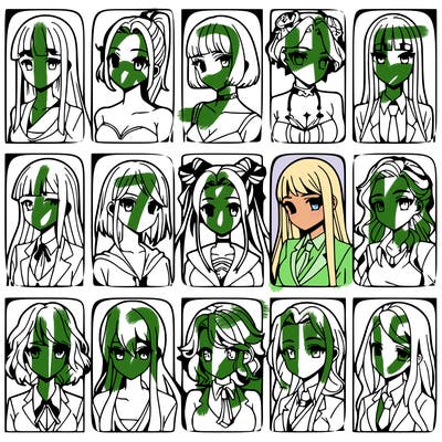 girls that look diffrent anime