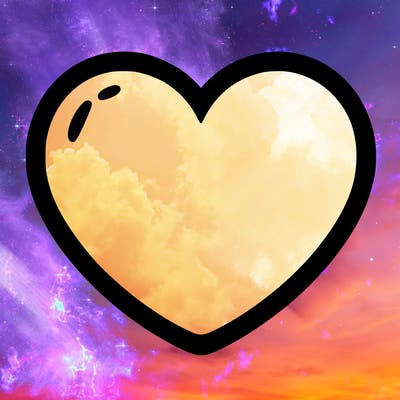 a blank heart