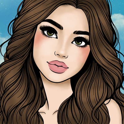 beautiful realistic girl