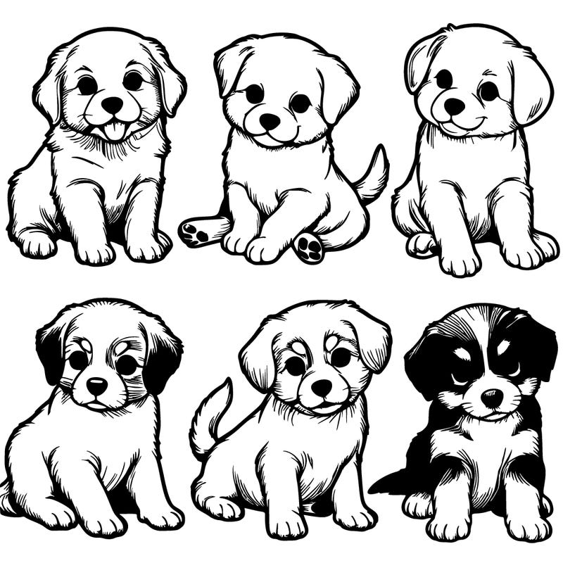 realistic puppies