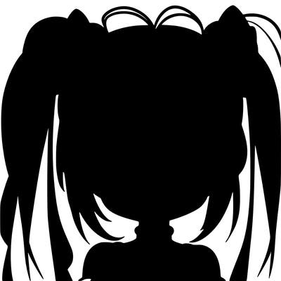 anime girl with pony tails