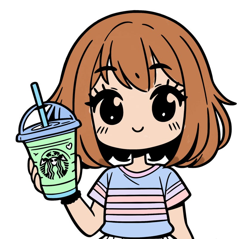 girl drinking starbucks