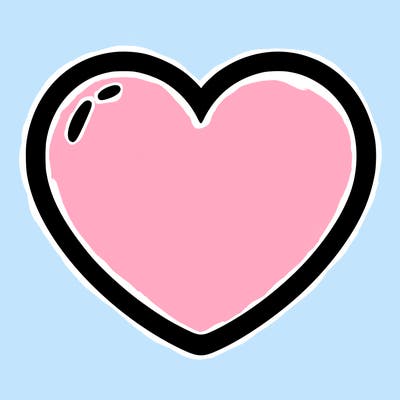 a blank heart