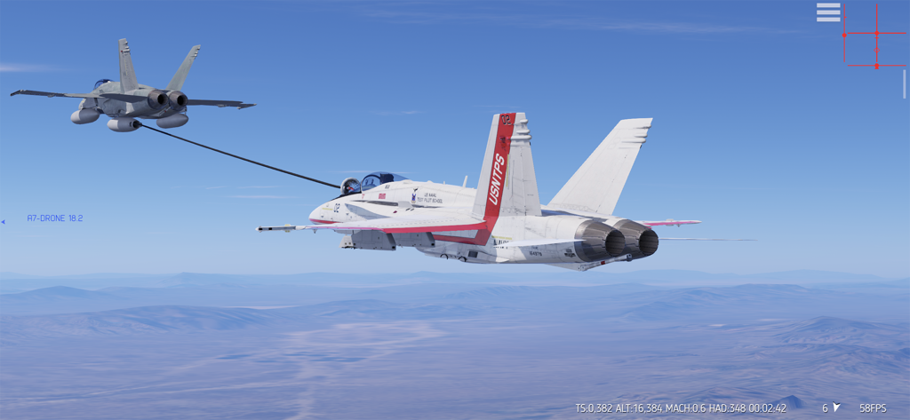 Carrier Landing HD - Luftbetankungsmission mit einer F18 Hornet im Carrier Landing HD Flugsimulator