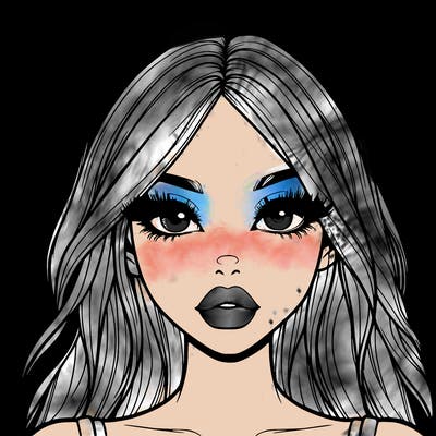 realistic girl with fox ears and realistic lips