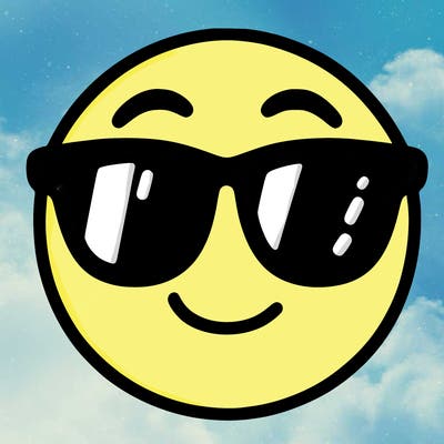 emoji with sunglasses