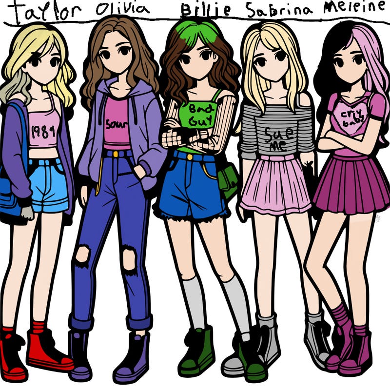 a group of teenage girls