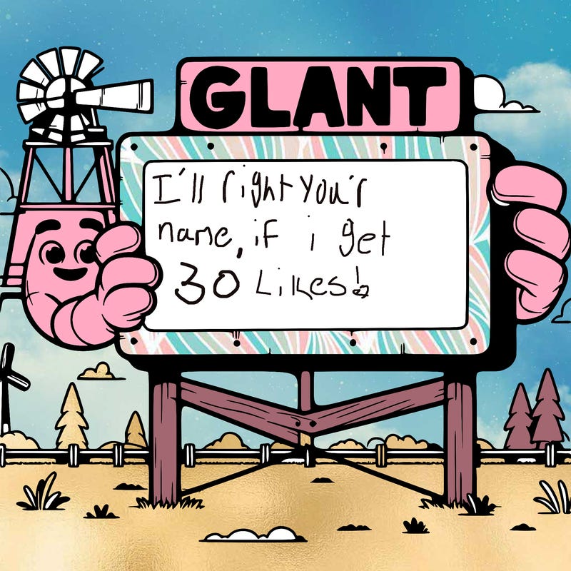 giant blank sighn