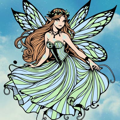 realistic mythical fairy