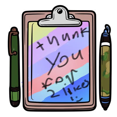 blank clip board with pen