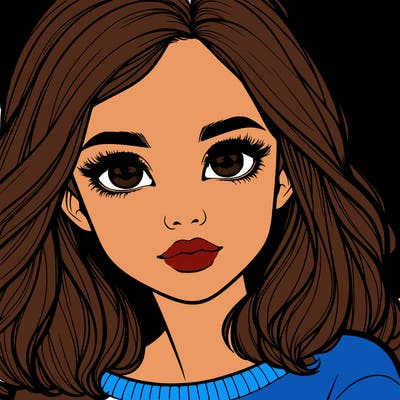 realistic girl whith cute eyes