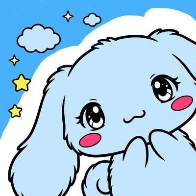 anime cinnamoroll cute fluffy
