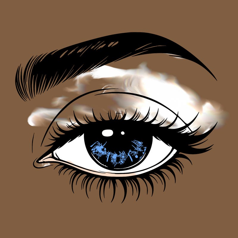 eye closed realistic